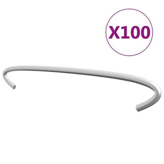 vidaXL Gabion Hooks 100 pcs Galvanized Steel 7.9, 145620