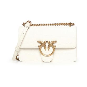 Pinko Cross Body Bags, female, White, Size: ONE SIZE Love Bag Borse