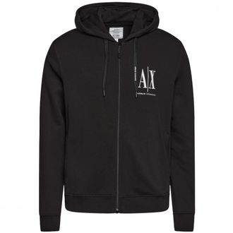 A|X Armani Exchange Stijlvol Sweatshirt met Uniek Ontwerp - Heren - Vesten met rits - Zwart - 2XL - Hoodies & sweatvesten