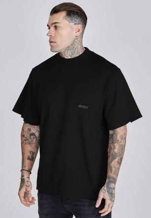 Siksilk Camiseta para Hombres Negra Gr&aacute;fica XXL