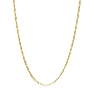 House of Brilliance Semi-Solid 14K Yellow Gold 4.5mm Miami Cuban Chain Necklace - Unisex Chain - 22 Inches