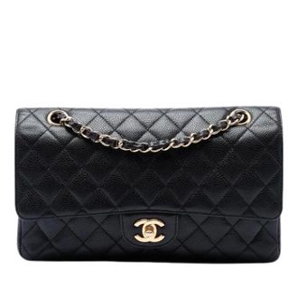 Chanel Pre-owned Classic Flap Bag - Dames - Pre-owned - Zwart - Maat: ONE Size Leer