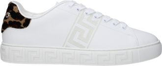 Versace White Leather Low Top Mens Sneakers