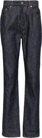 Helmut Lang Slim Fit Jeans, male, Black, W36, Indigo Blue Straight-Leg Denim Jeans