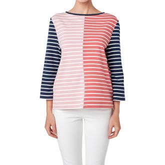 English Factory Stripe Colorblock Top in Pink Multi at Nordstrom Rack, Size X-Small