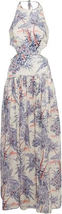 Zimmermann Abito lungo con motivo a fiori - Toni neutri