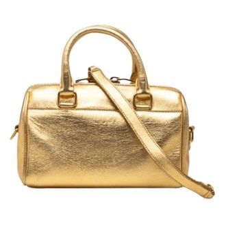 Saint Laurent Pre-owned Handbags, female, Yellow, Size: ONE SIZE Pre-owned The Classic Duffle