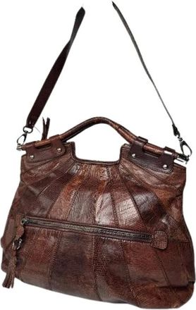Ferragamo Pre-owned Shoulder Bags, female, Brown, Size: ONE SIZE Pre-owned Shoulder Bag