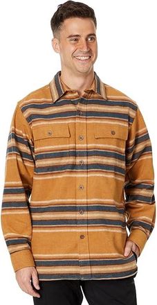 L.L.Bean LLBean Mens Stripe Chamois Shirt - Barley