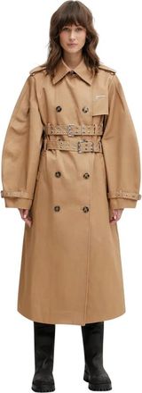 Ganni Donna, Cappotti, Marrone, M, new