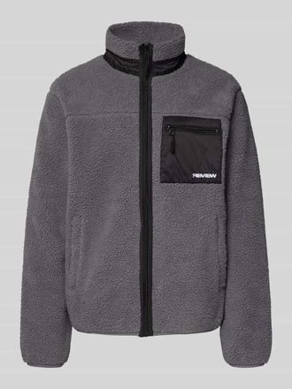 Review Teddy-Jacke mit Stehkragen in Dunkelgrau, Gr&ouml;&szlig;e XXL