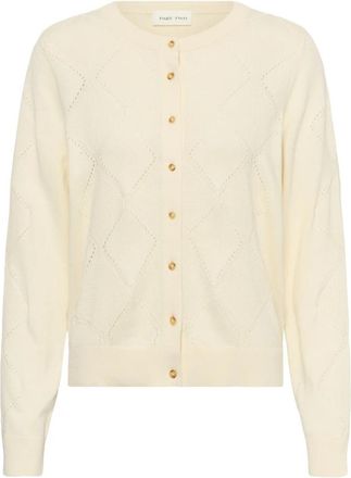 Part Two Elmie PW Cardigan - Dames - Vesten - Beige - S - Katoen - Truien & Vesten