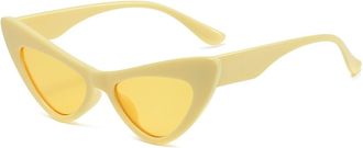 Generic Mens Outdoor Vacation Sunglasses Commuter Sports Women Driving Sun Glasses(Yellow)