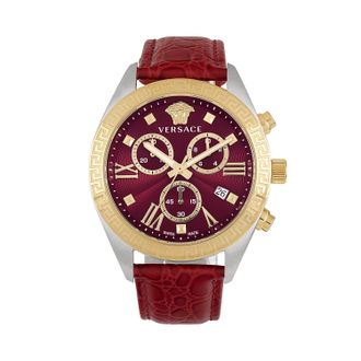 Versace Womens Greca Chrono 40mm Quartz Watch