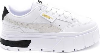 Puma Leren Dames Sneakers - Dames - Sneakers - Wit - 40 EU - Leer - Schoenen