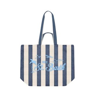 MC2 Saint Barth Essential Cotton Beach Bag - female - MC2 Saint Barth - Shopping Bags - Multicolor - ONE SIZE - Bags