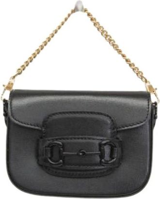 Gucci Pre-owned Cross Body Bags, female, Black, Size: ONE SIZE Pre-owned 1955 Mini Bag 726863