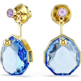 Swarovski Gema Crystal Jacket Earrings in Blue at Nordstrom