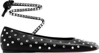 Amina Muaddi Ane Crystal Embellished Ballerina Flats