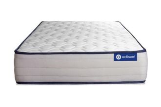 Actisom Colch&oacute;n blanco con l&aacute;tex y espuma viscoel&aacute;stica 120 x 190