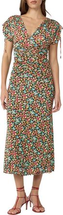 Diane Von F&uuml;rstenberg Ella Floral Midi Dress in Sherbet Pony Multi at Nordstrom, Size Xx-Small