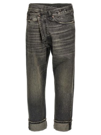 R13 Cross over Jeans