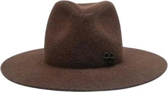 Ruslan Baginskiy Fedora hoed - Dames - Accessoires - Bruin - Maat: XS Wol