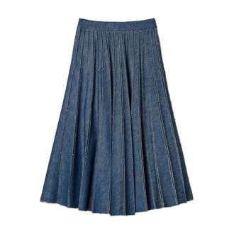 Twinset Donna, Gonne, Blu, S, new