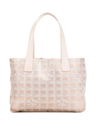 Chanel 2004-2005 New Travel Line Nylon tote bag - women - Calf Leather/Nylon/Leather - One Size - Brown