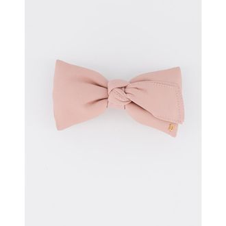 Alexandre de Paris Leather bow barette in Pink at Nordstrom