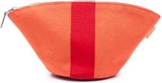 Herm&egrave;s Pre-owned Bags, female, Orange, Size: ONE SIZE Pre-owned Canvas Pouch