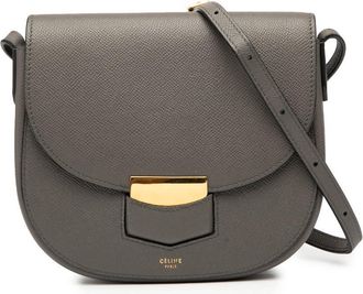 Celine Pre-owned Celine Small Grained Calfskin Trotteur Crossbody Ladies U-GM-1106