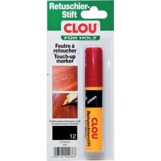 Clou Clou - Rotulador De Retocar Para Madera Nr. 12 Negro (por 4)