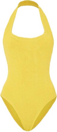 Hunza G Sandy badpak met halternek - Geel