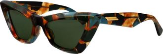 Bottega Veneta Cat-Eye Zonnebril - Dames - Zonnebrillen - Veelkleurig - 53 MM - Accessoires