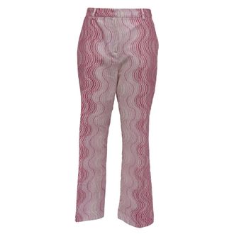Missoni Zigzag Trousers in Pink Viscose