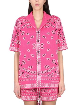 Alanui Bandana Print Shirt With Classic Collar