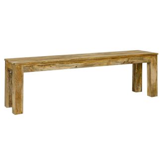 Jaipur Furniture Bench Large - Mango Wood - L35 x W148 x H45 cm - Light Finish in Brown
