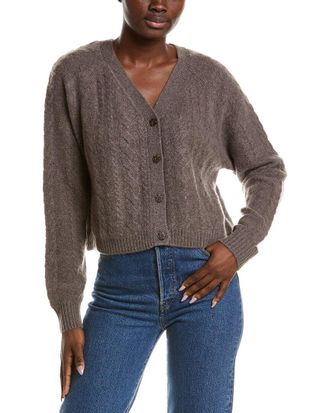 Naadam Cashmere Airy Cable Cardigan