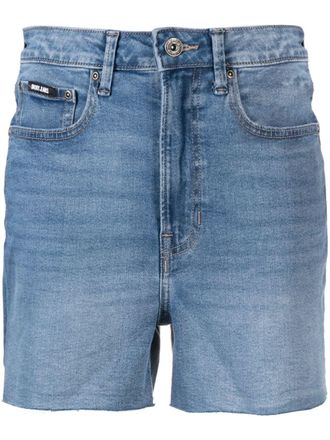 DKNY Kent high-rise denim shorts - women - Spandex/Elastane/Cotton - 29 - Blue
