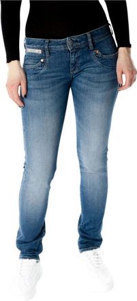 Herrlicher Slim-fit Jeans - Dames - Slim Fit Jeans - Blauw - W25 L32 - Jeans