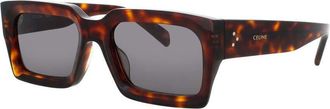 Celine Unisex Brown Rectangular Sunglasses CL40280U52A