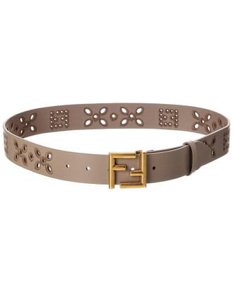 Fendi Fendi Ff Leather Belt