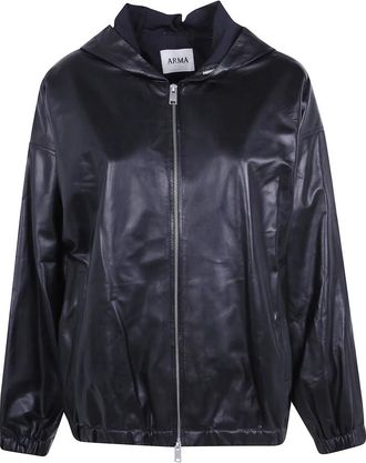 Arma Leather Jassen - Dames - Leren en Su&egrave;de Jassen - Zwart - S - Jassen