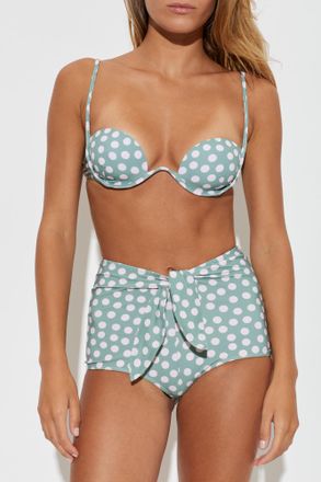 Alaia Polka Dot Bikini, Womens, Green