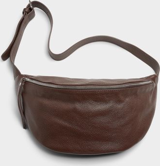 Le 31 Mens Grained leather belt bag Exclusive collection from Italy