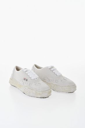 Miharayasuhiro MAISON Sneakers Basse in Suede con Dettagli Tono su Tono Mihara Yasuhiro
