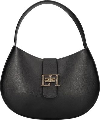 Elisabetta Franchi Bs-40F-41E2-V650 Schoudertas - Dames - Schoudertassen - Zwart - ONE Size - Leer - Tassen
