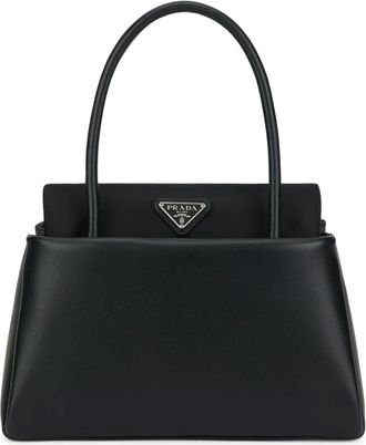 Prada Passage Kleine Leren Tas - Dames - Tassen - Zwart - Maat: ONE Size