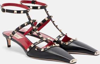 Valentino Garavani Mules Rockstud de piel